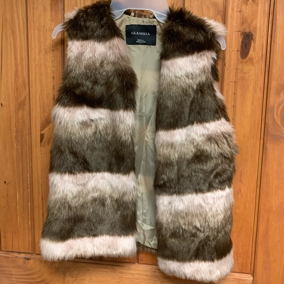 glamsia Jackets & Blazers - Faux Fur Vest